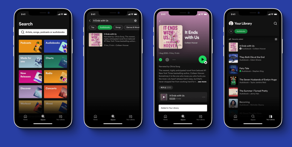 process-to-listen-audiobooks-on-Iphone-image-credit; Spotify